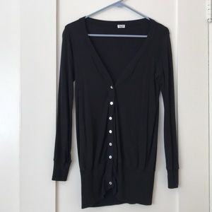 Splendid longline cardigan black